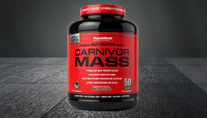 MuscleMeds Carnivor Mass 6lbs (2.5kg) – Anabolic Beef Protein Mass Gainer Chocolate