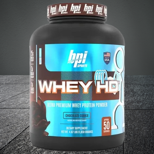 BPI Sports Whey HD Protein Powder 4.07lbs (1850g) – Premium Whey Protein