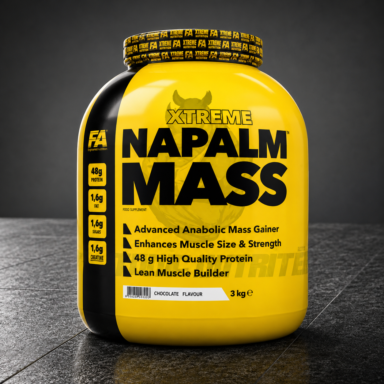 Napalm Mass Xtreme 3kg Weight Gainer Mass Gainer Chocolate Flavor