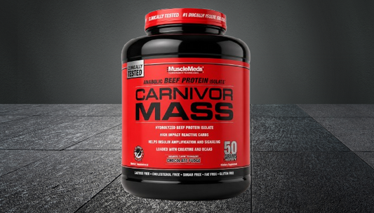 MuscleMeds Carnivor Mass 6lbs (2.5kg) – Anabolic Beef Protein Mass Gainer Chocolate