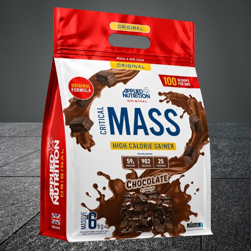 Applied Nutrition Critical Mass – Chocolate Flavor | High Calorie Mass Gainer | 100 Scoops
