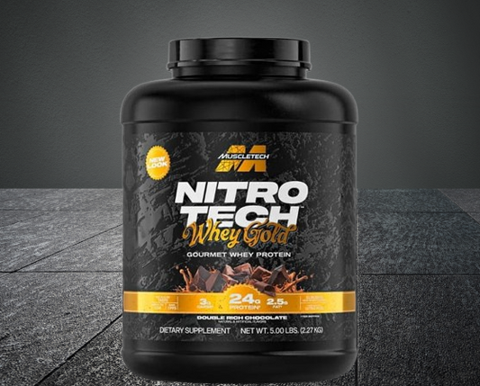 MuscleTech Nitro-Tech 100% Whey Gold Protein 5lbs (2.28kg) – Chocolate Flavor